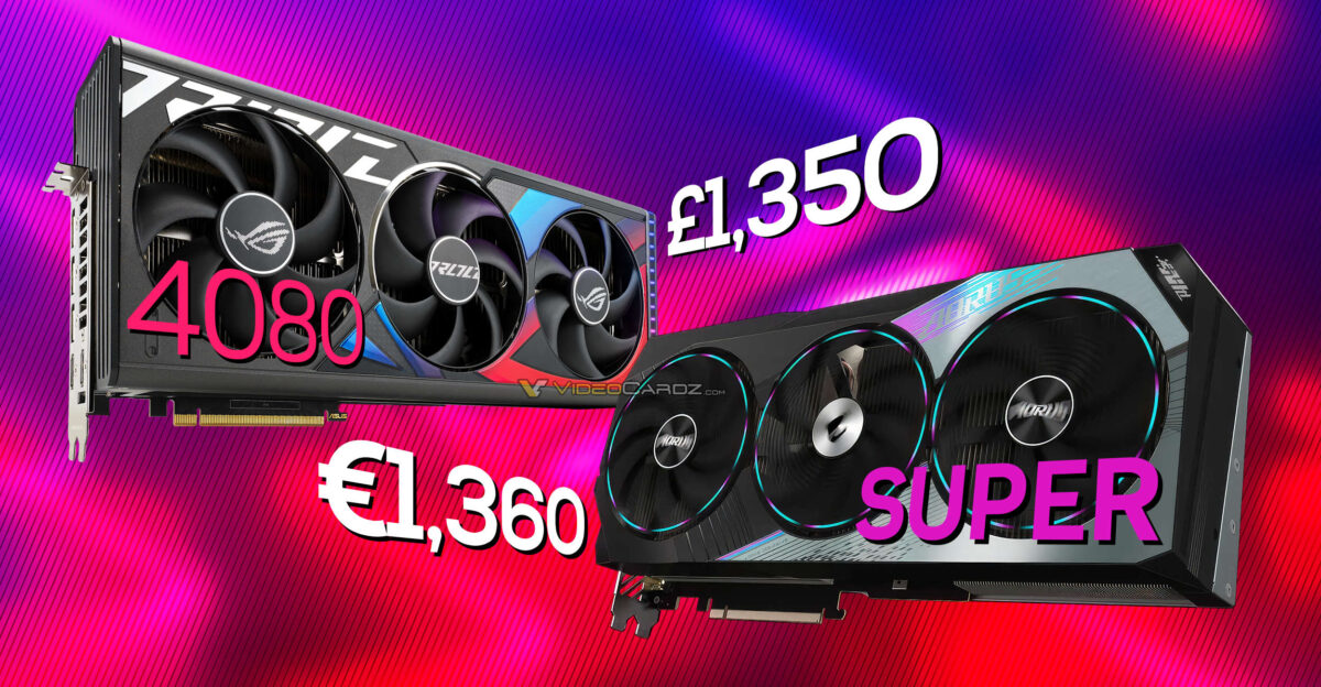 ASUS ROG STRIX RTX 4080 SUPER priced at £1,350 in the UK, 40% above NVIDIA MSRP
