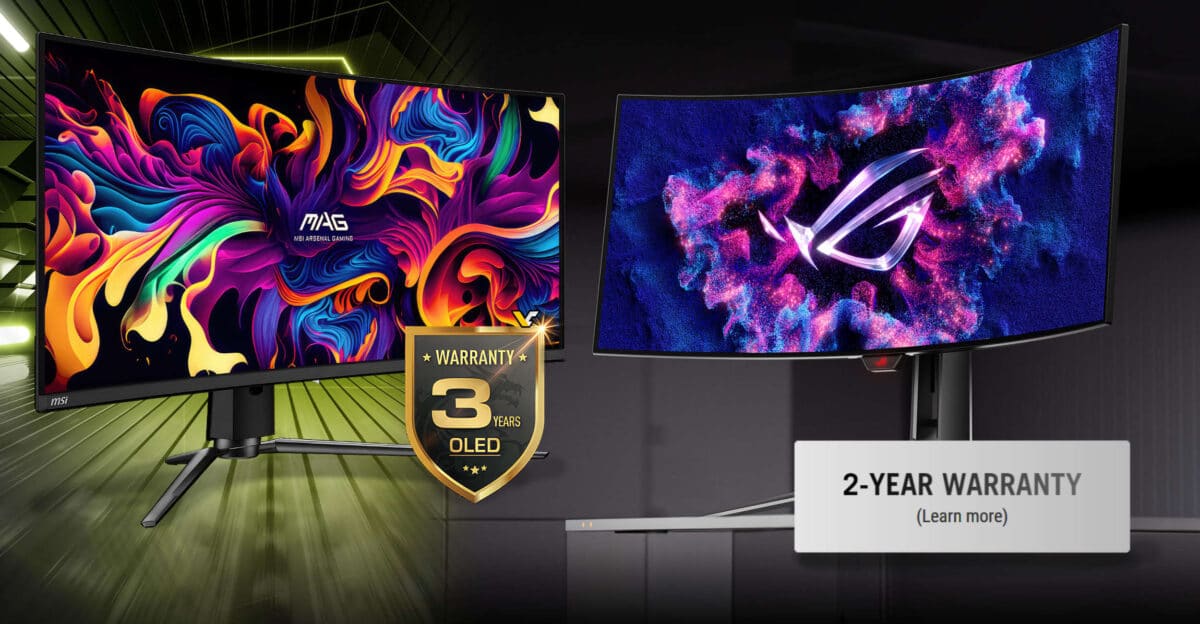 ASUS announces 2-year warranty for OLED burn-in issue, MSI pledging 3-year warranty for OLEDs