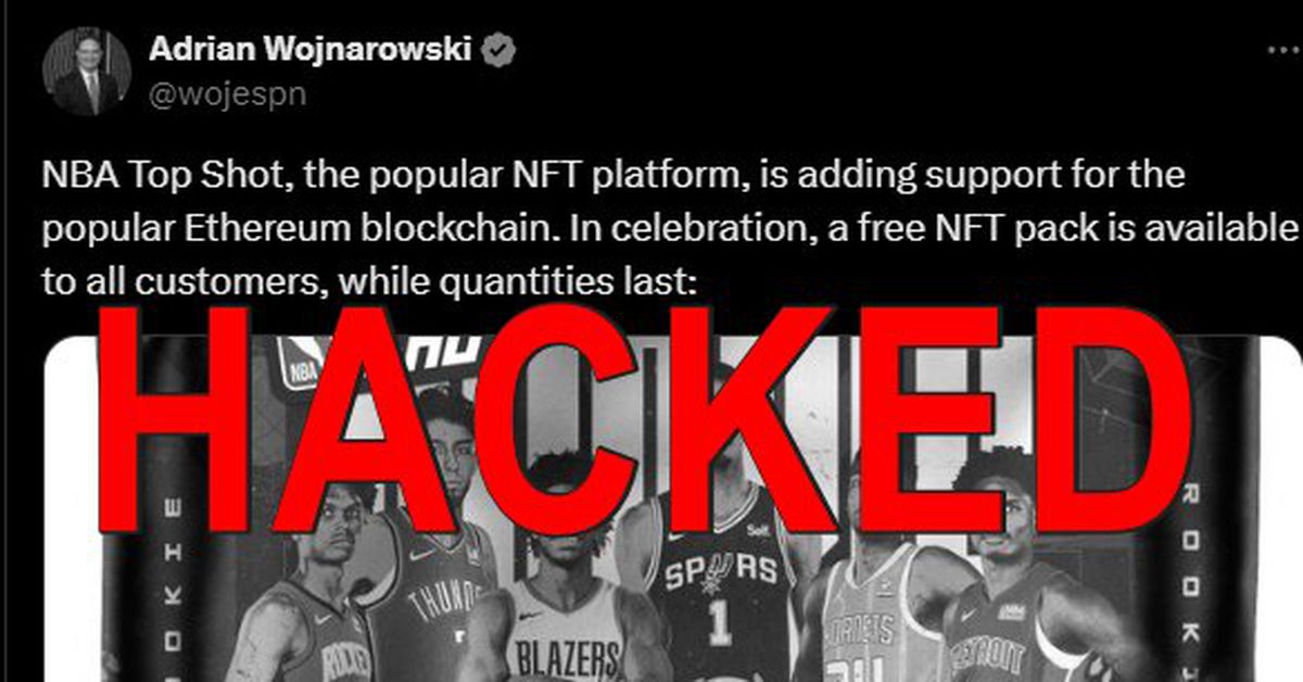 Le compte X du journaliste d'ESPN NBA Adrian Wojnarowski piraté pour publier une arnaque NFT